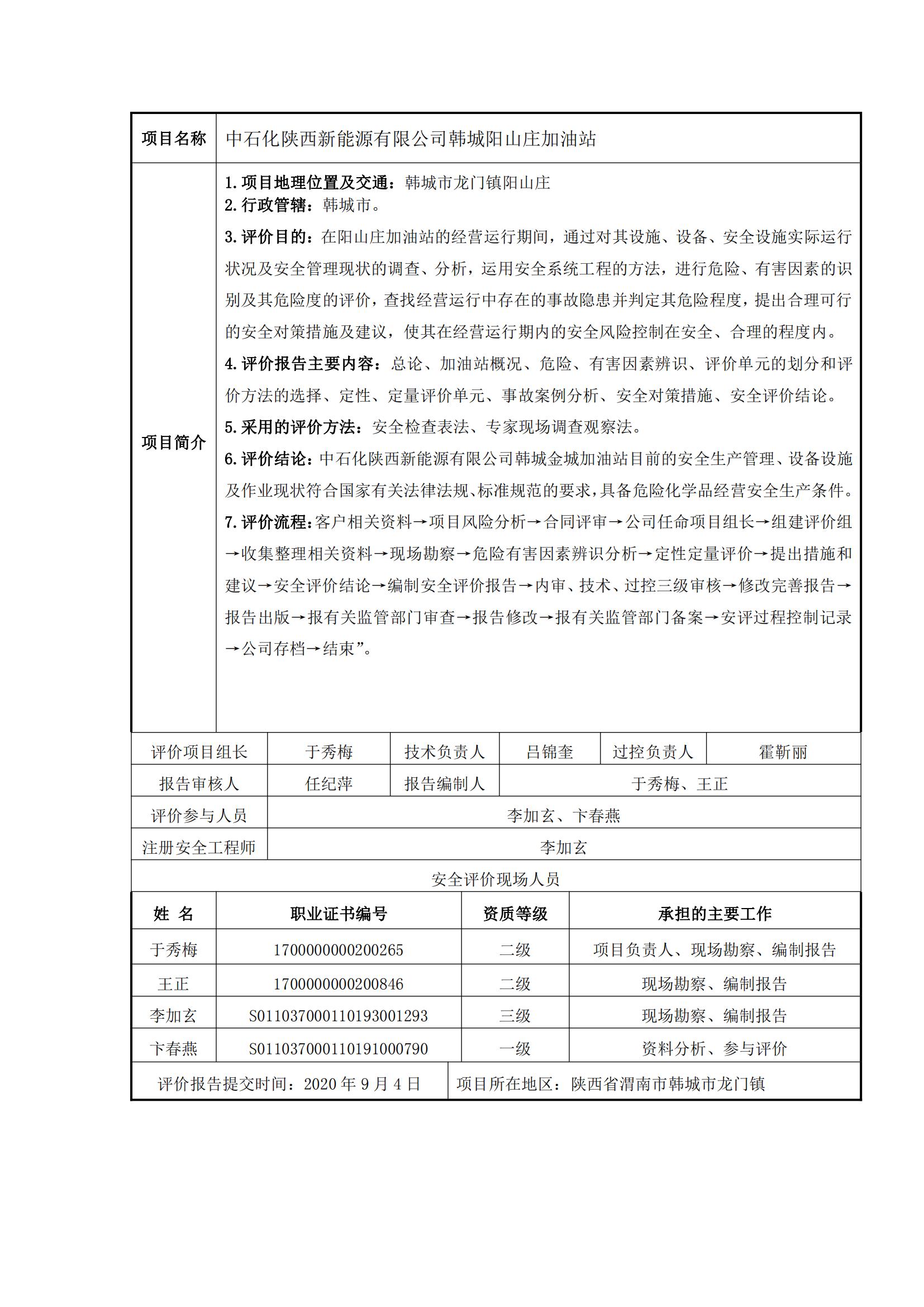 19+20200904+中石化陜西新能源有限公司韓城陽山莊加油站安全現狀評價報告_00.jpg